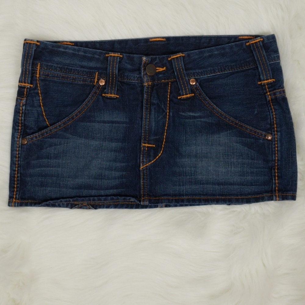 True Religion Alexa Mini Denim Skirt
